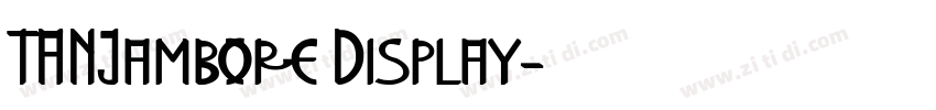 TANJambore Display字体转换